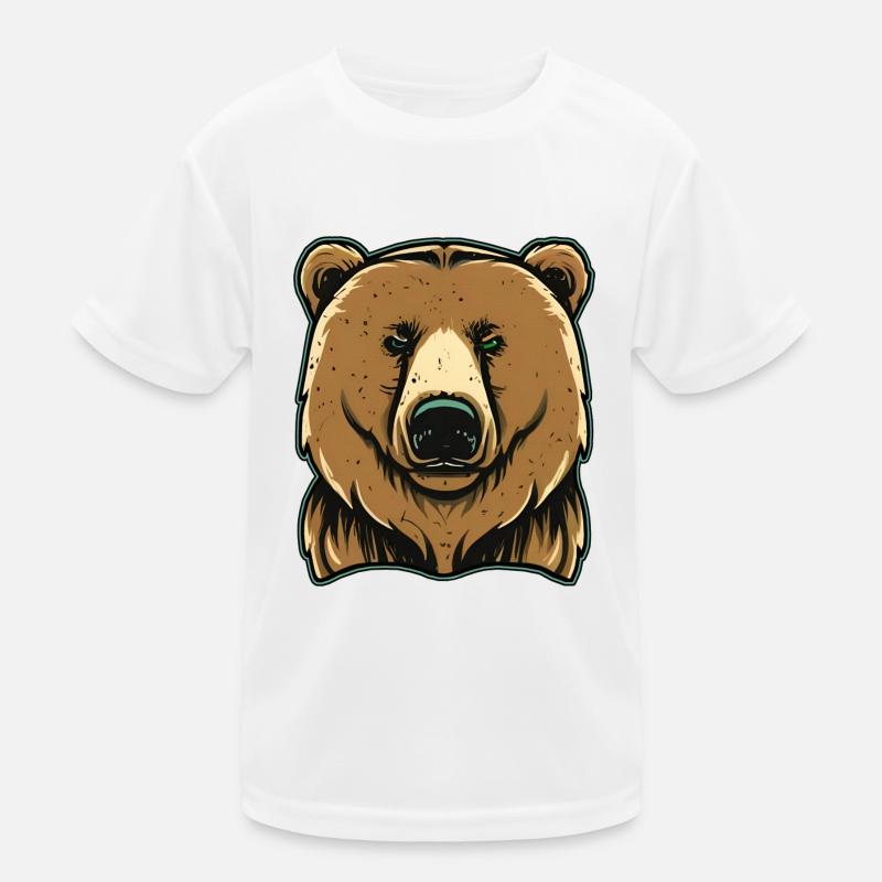 Big Grim Bear Kids Functional T-Shirt