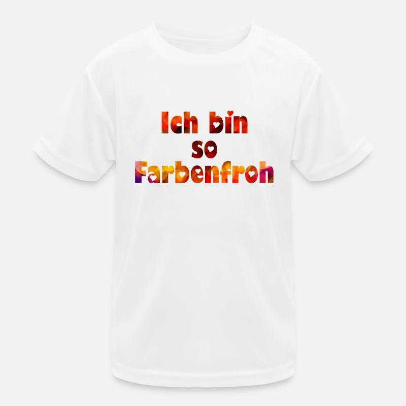 ich bin so farbenfroh Kinder Funktions-T-Shirt