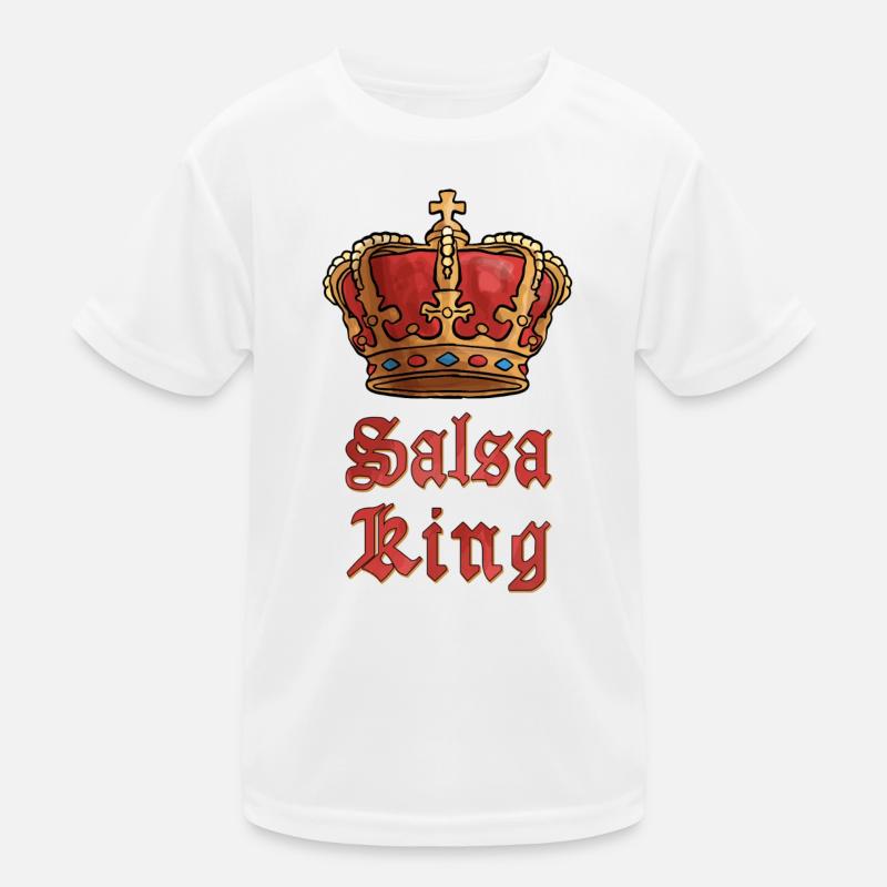 Salsa King Paar Matching Kinder Funktions-T-Shirt