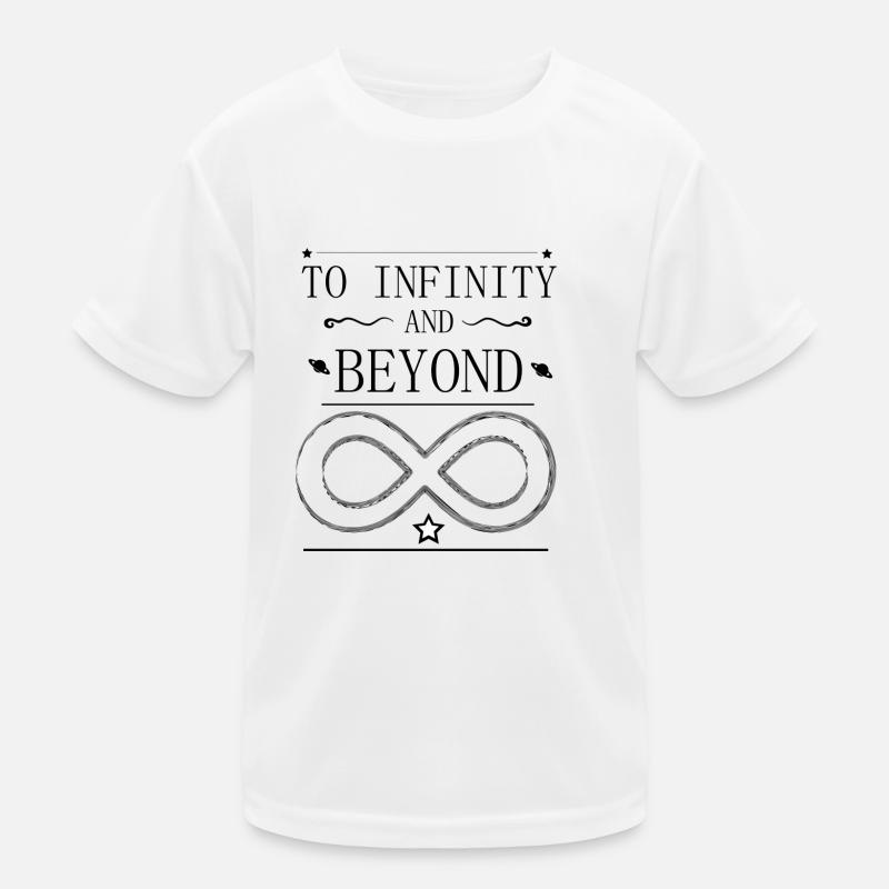 to infinity and beyond - Kinder Funktions-T-Shirt - Weiß