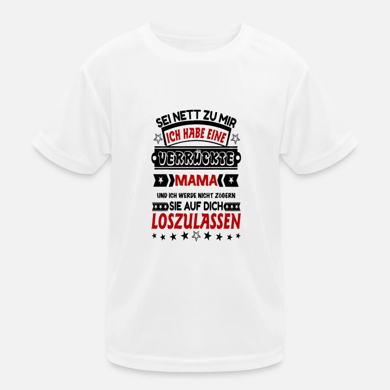 verrückte MAMA Kinder Funktions-T-Shirt