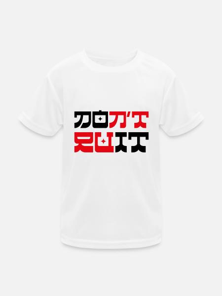 Don't Quit Do it - Kinder Funktions-T-Shirt - Weiß - Vorne