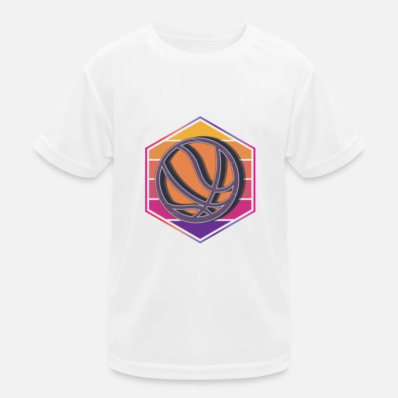 Basketball Silhouette Kinder Funktions-T-Shirt