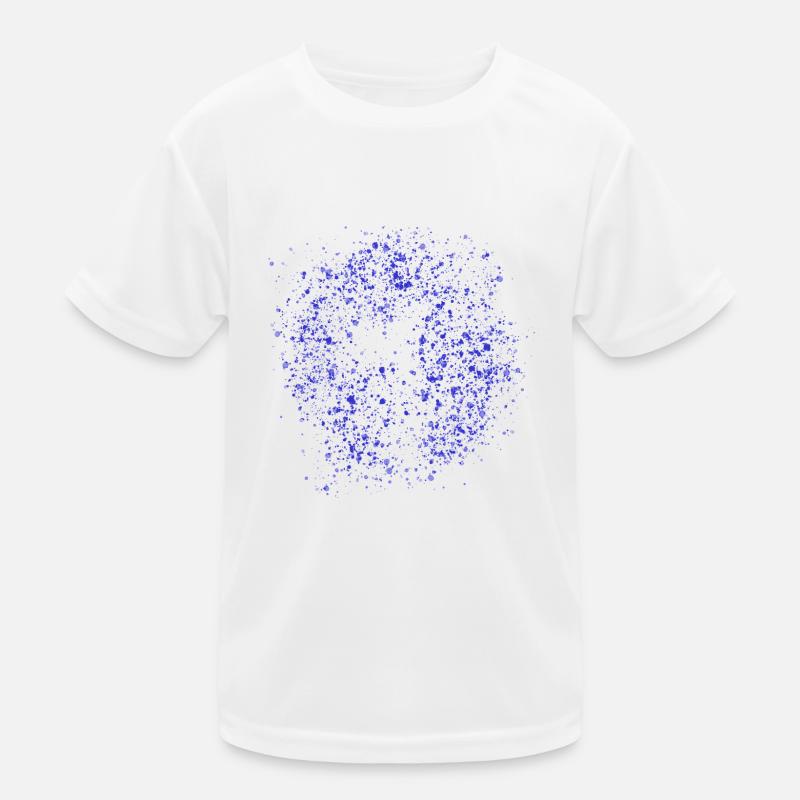 Aquarell Farbspritzer - Kinder Funktions-T-Shirt - Weiß