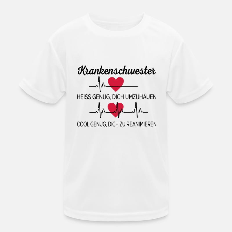 Krankenschwester - Kinder Funktions-T-Shirt - Weiß