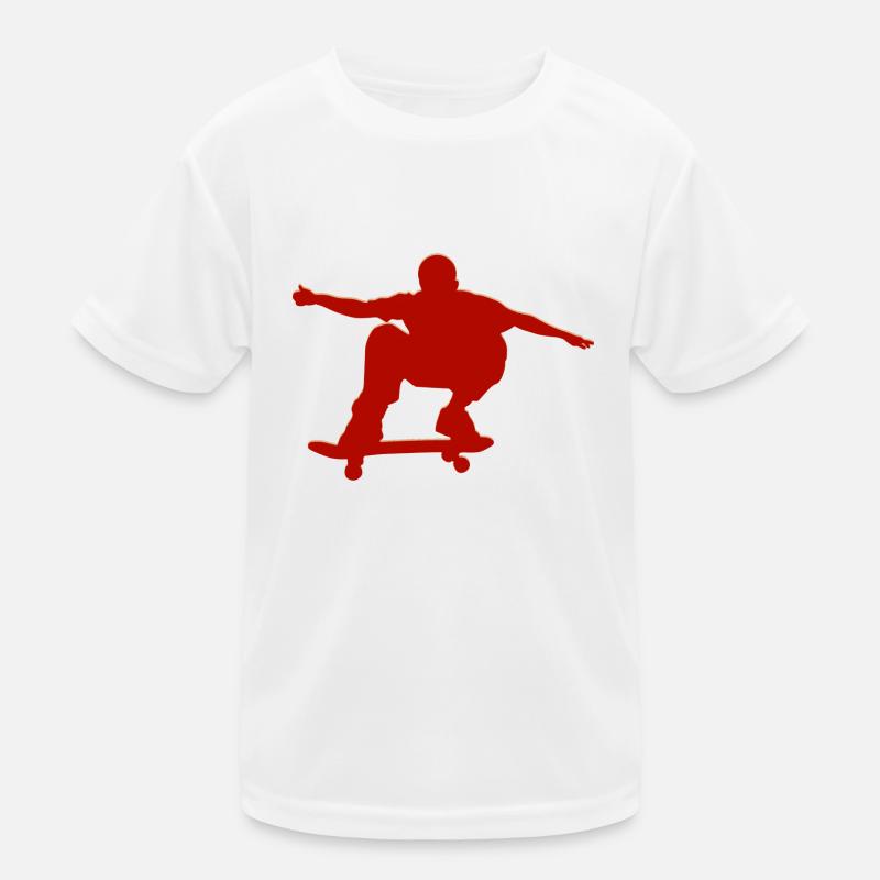 Skateboarder Kids Functional T-Shirt