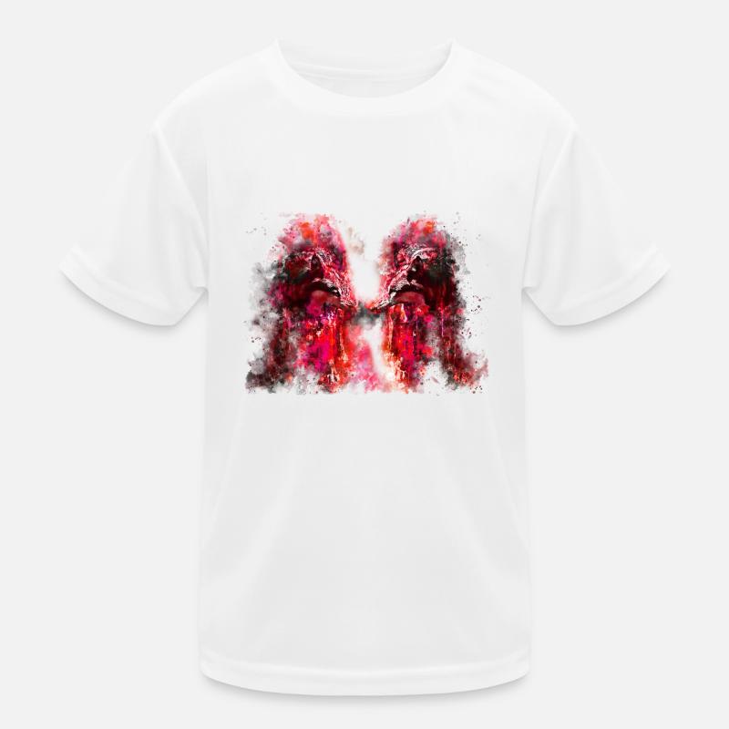 gxp woelfe hate lundi splatter aquarelle rouge T-shirt sport Enfant