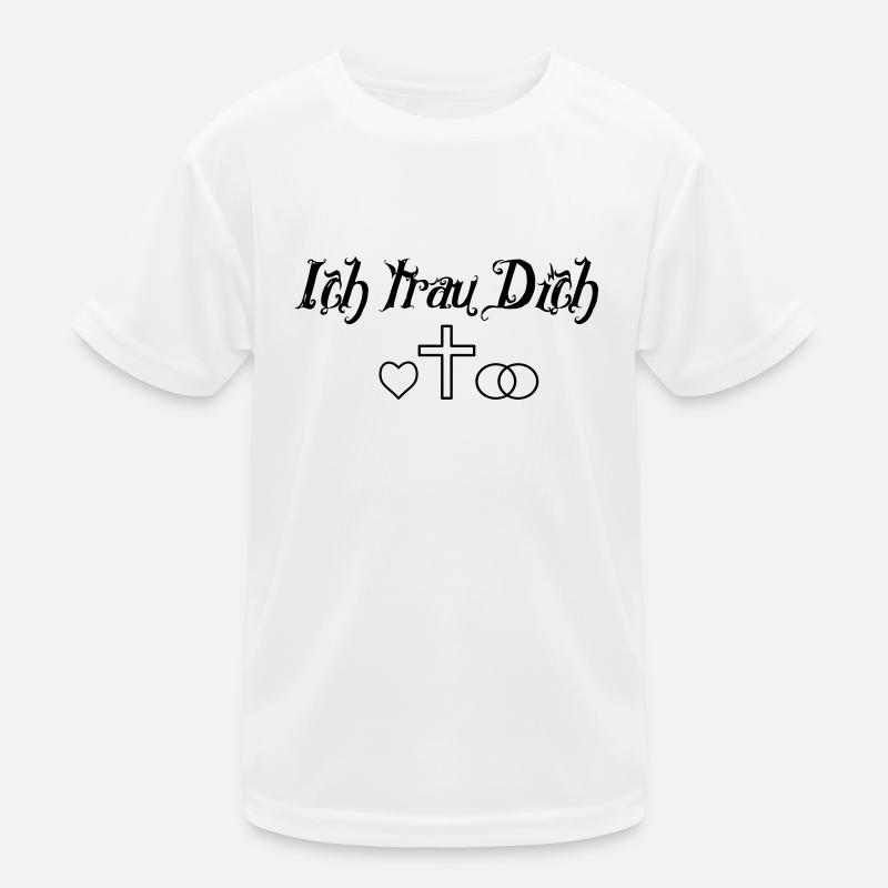 Ich trau Dich, Priester Pastor Hochzeit Standesamt Kinder Funktions-T-Shirt