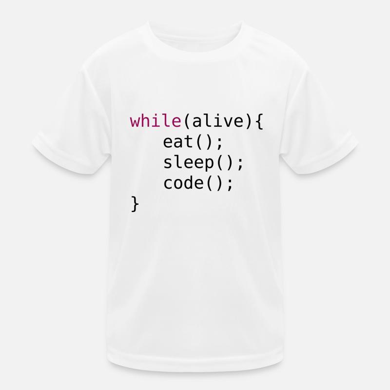 Lustiger Code Quellcode Kinder Funktions-T-Shirt