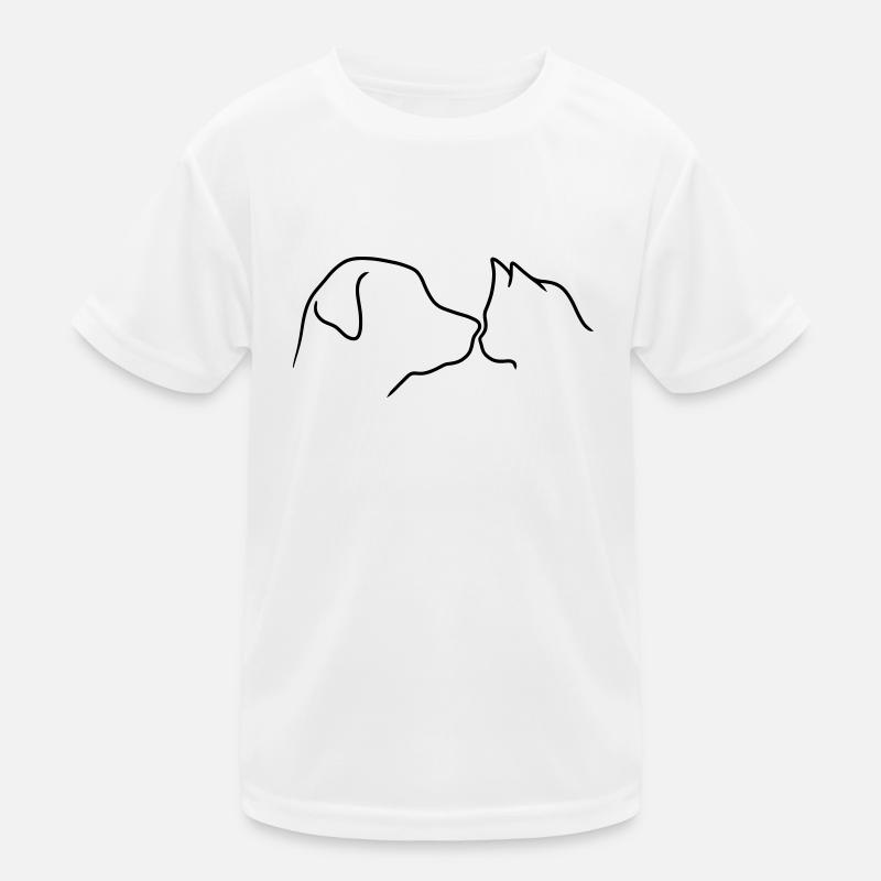 Tête d’animal Chien Chat T-shirt sport Enfant