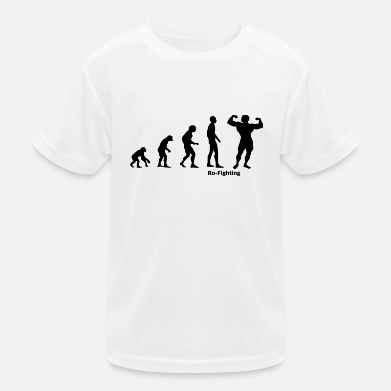 Evolution bodybuilding bodybuilder gift Kids Functional T-Shirt