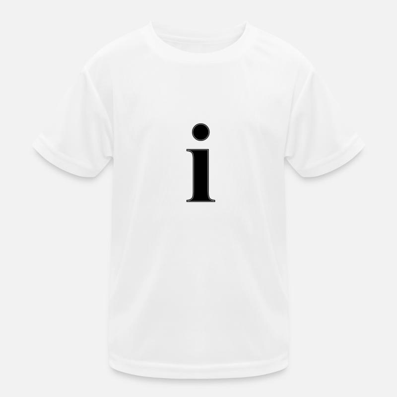 Letter i Letter abc Alphabet Name Gift Idea Kids Functional T-Shirt