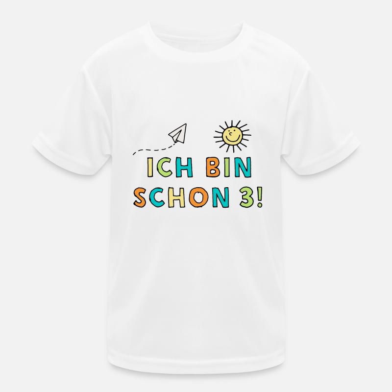Ich bin schon 3! Kinder Funktions-T-Shirt