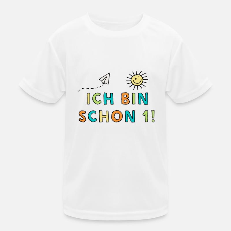Ich bin schon eins Kinder Funktions-T-Shirt