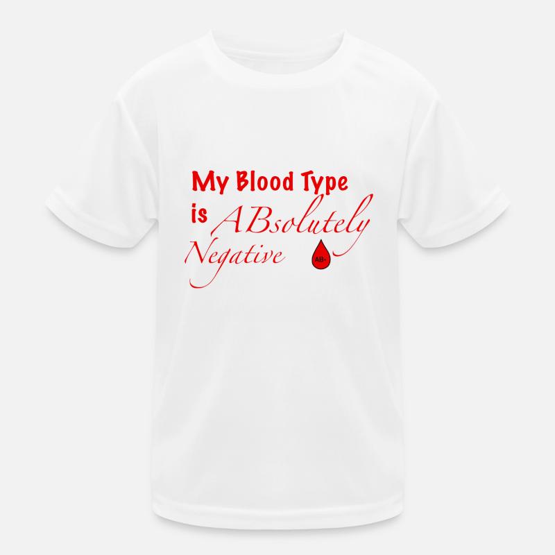 Blood Type AB- Kids Functional T-Shirt