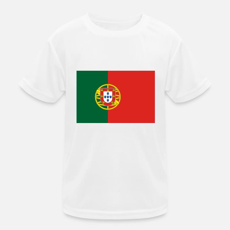 Portuguese flag Kids Functional T-Shirt