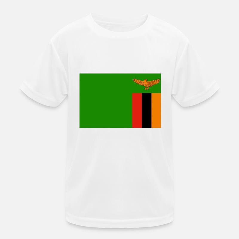 Sambia Flagg Kinder Funktions-T-Shirt
