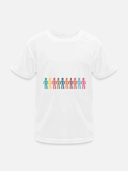 Crowd - Kids Functional T-Shirt - white - Front