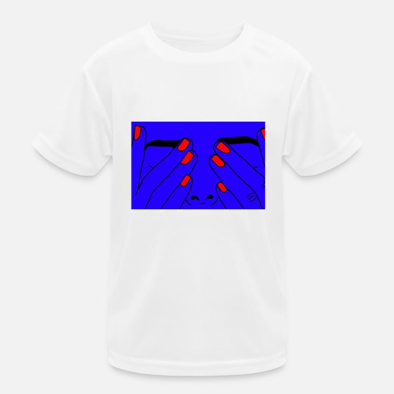 Face bleue T-shirt sport Enfant