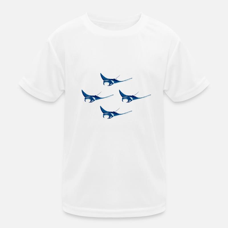 4 manta rays Kids Functional T-Shirt