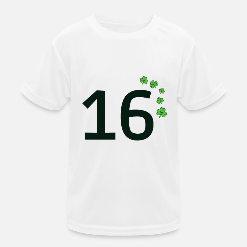 16 Kinder Funktions-T-Shirt