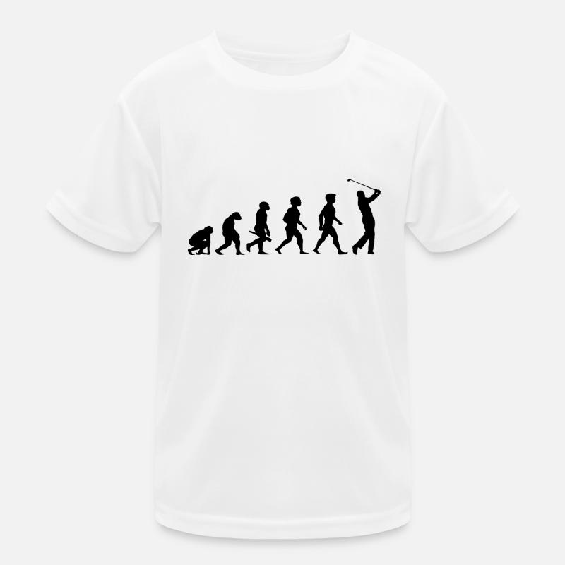 Evolution Golf Golfer Golfspieler Golfplatz Kinder Funktions-T-Shirt