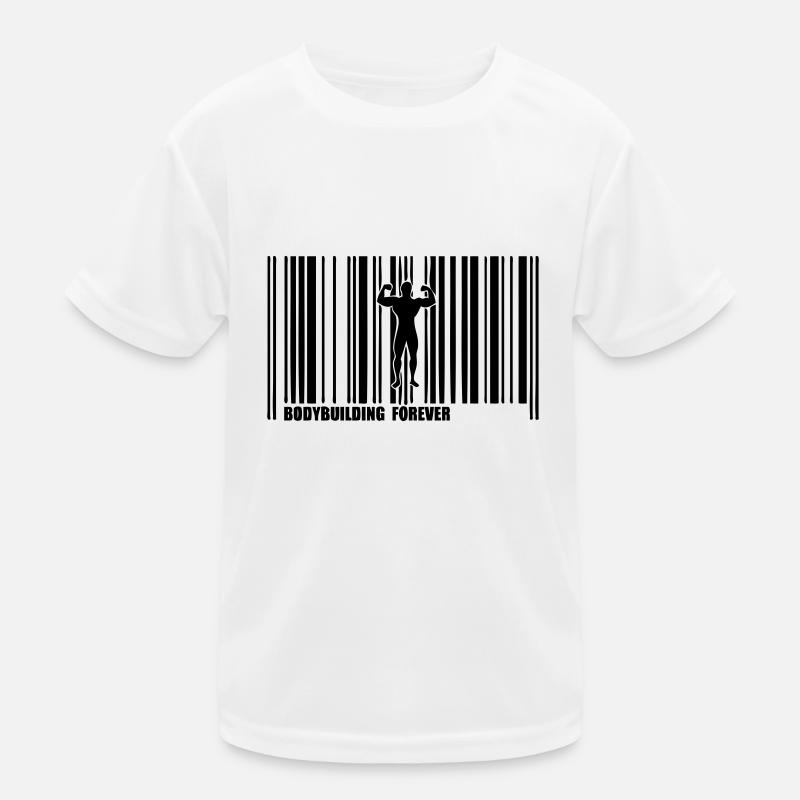 Barcode-Bodybuilding Kinder Funktions-T-Shirt