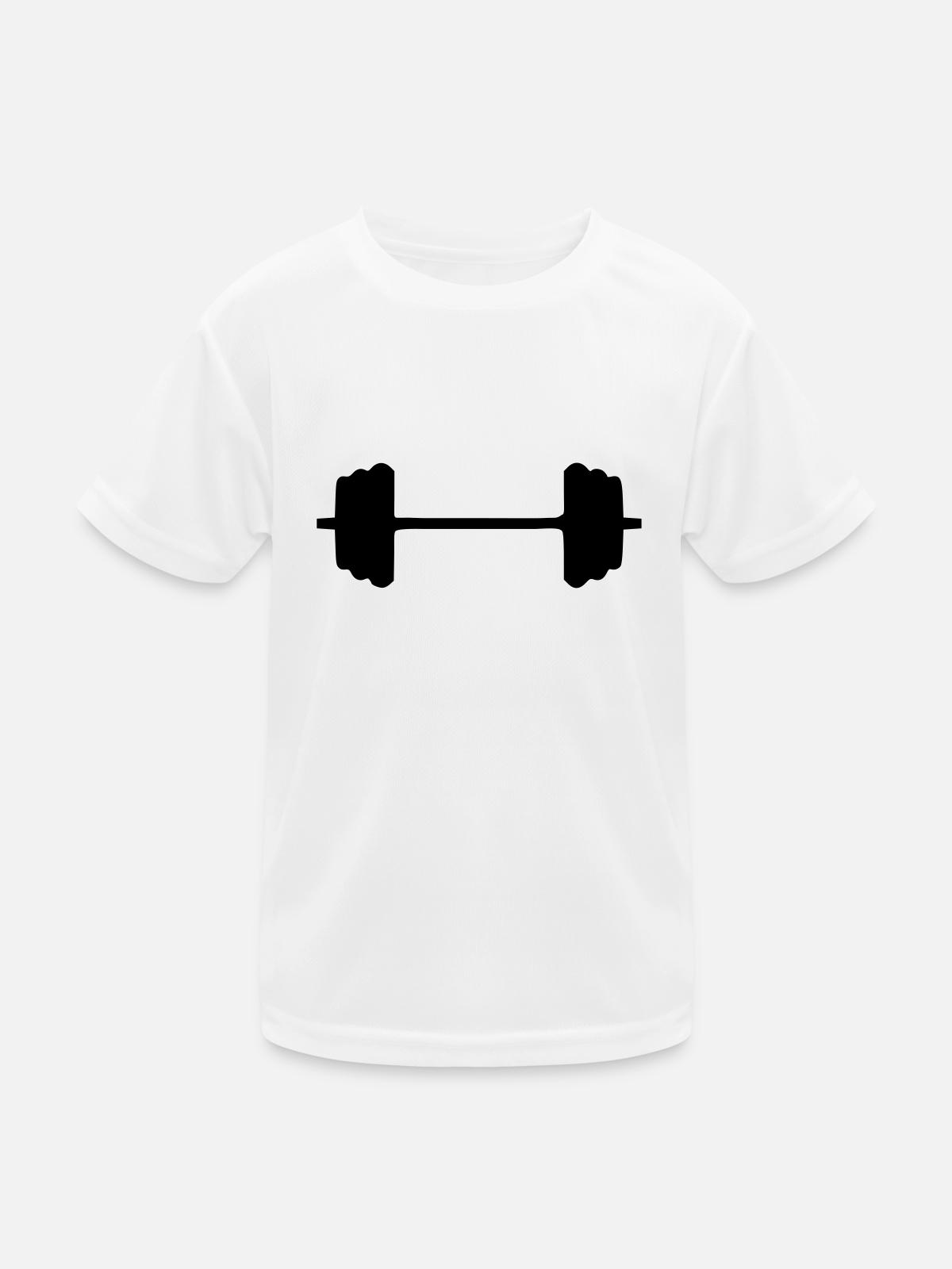 weights - Kids Functional T-Shirt - white - Front