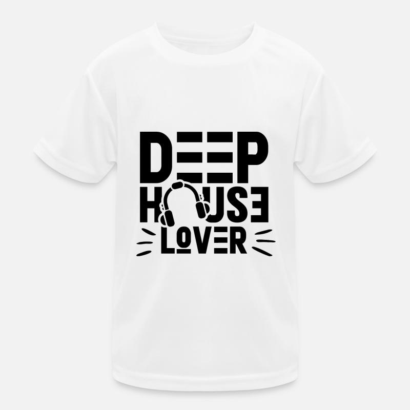 Deep House Lover DJ Goa Rave Techno Music Kids Functional T-Shirt