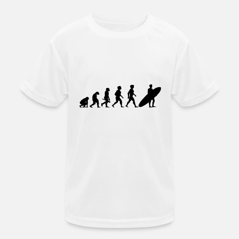 Evolution Surf Surfers surf surf - T-shirt sport Enfant - blanc