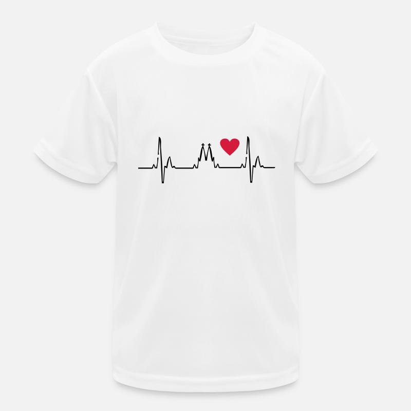 Köln - Kinder Funktions-T-Shirt - Weiß