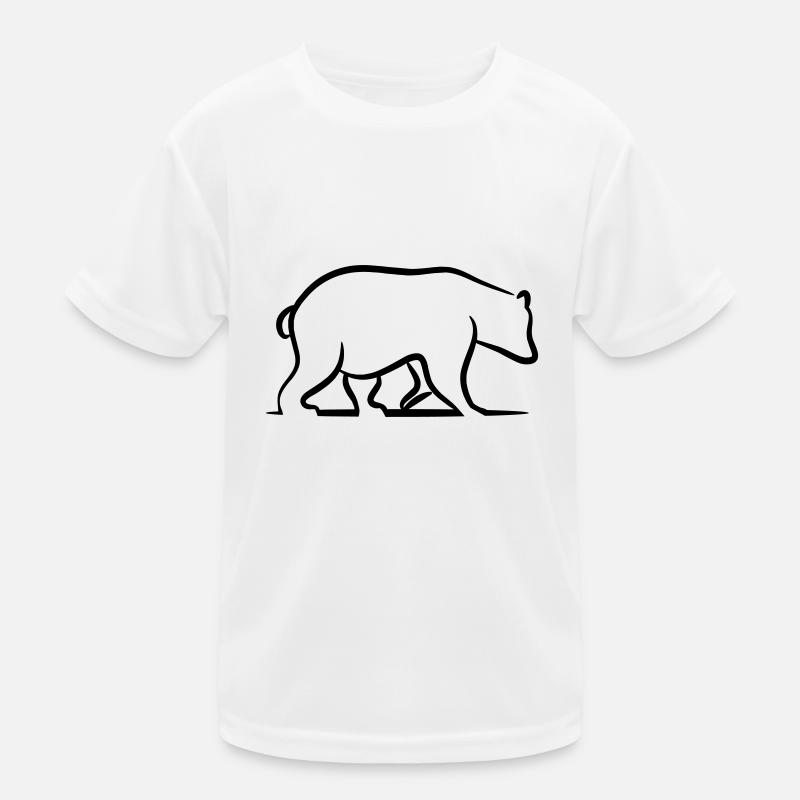 Brown Bear - Grizzly Kids Functional T-Shirt