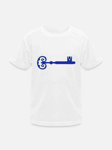 Schlüssel Schlüssel Schlüssel - Kinder Funktions-T-Shirt - Weiß