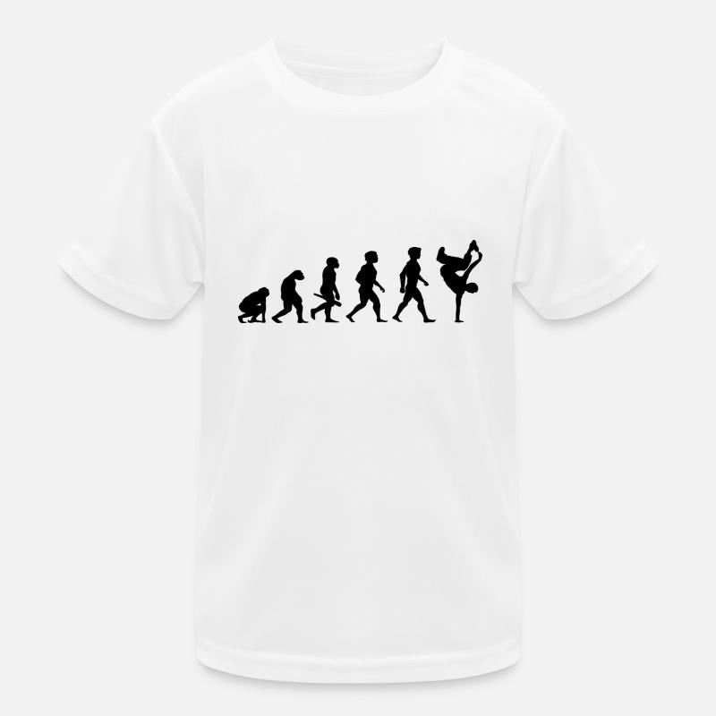 Evolution Breakdance Breaking Breakdancing Hip-Hop Kinder Funktions-T-Shirt