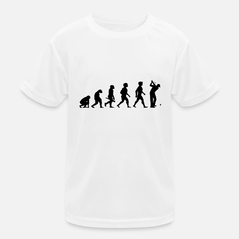 Evolution Golf Golfer Golfspieler Golfplatz Kinder Funktions-T-Shirt