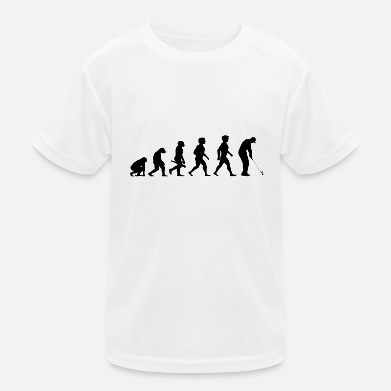 Evolution Golf Golfer Golfspieler Golfplatz Kinder Funktions-T-Shirt