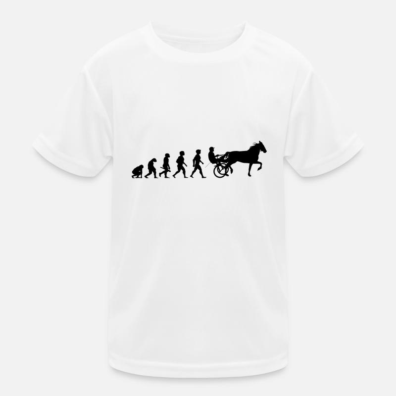 Evolution trot racing chevaux de course de chevaux T-shirt sport Enfant