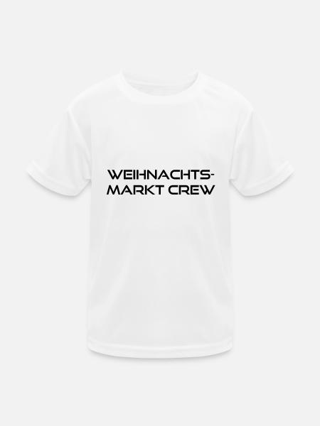 weihnachtsmarkt crew - Kinder Funktions-T-Shirt - Weiß - Vorne