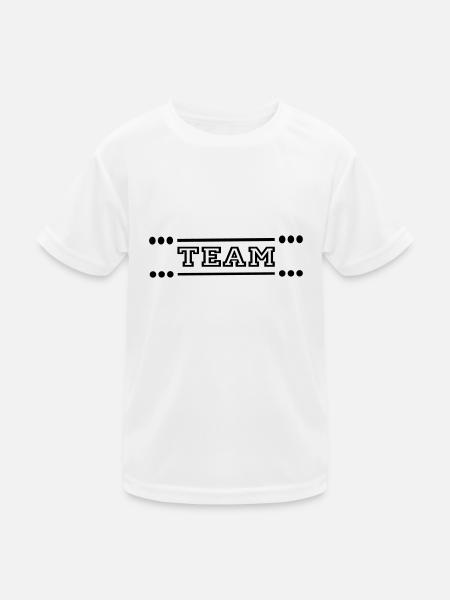 team - Kids Functional T-Shirt - white - Front