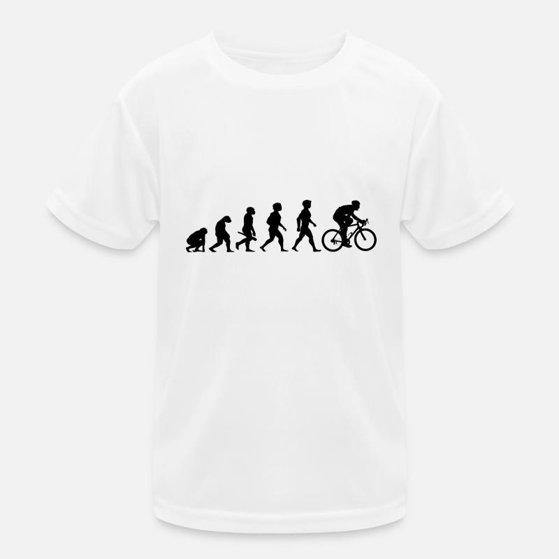 Evolution Bicycle Cycling Two-wheeler Sport Kids Functional T-Shirt