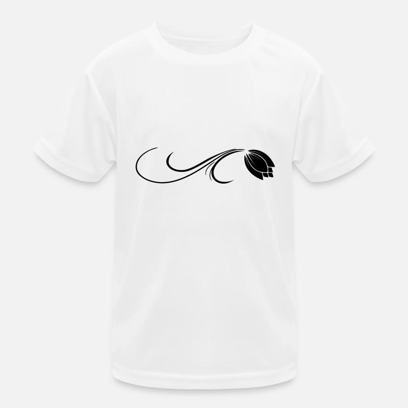 Fleur vrille tulipe curlicue T-shirt sport Enfant