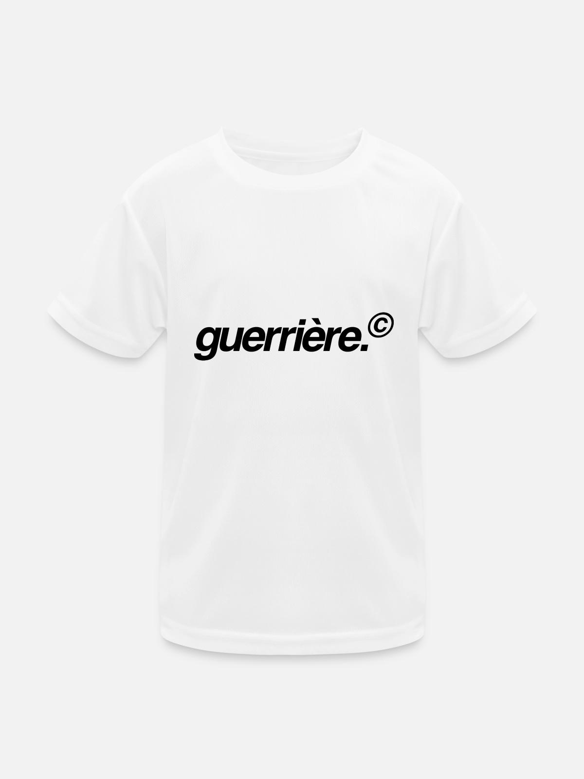 Krieger. - Kinder Funktions-T-Shirt - Weiß - Vorne