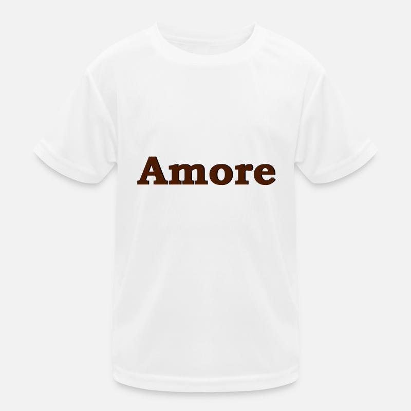 Amore - Kinder Funktions-T-Shirt - Weiß