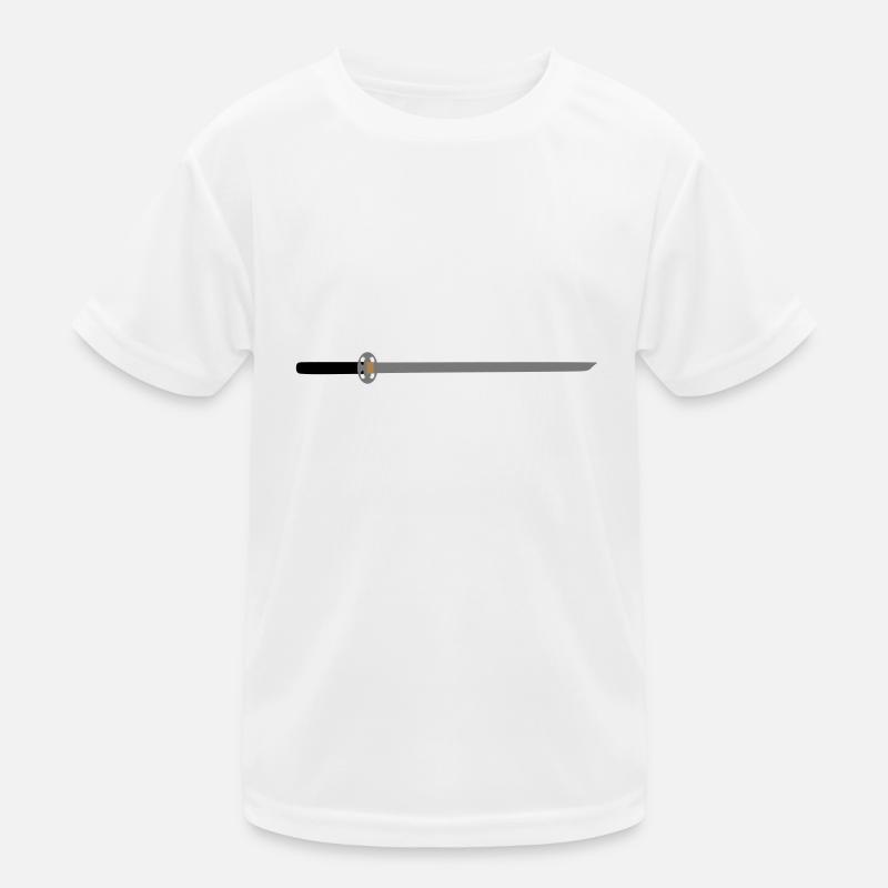 Sword middle age gift idea blade sharp Kids Functional T-Shirt