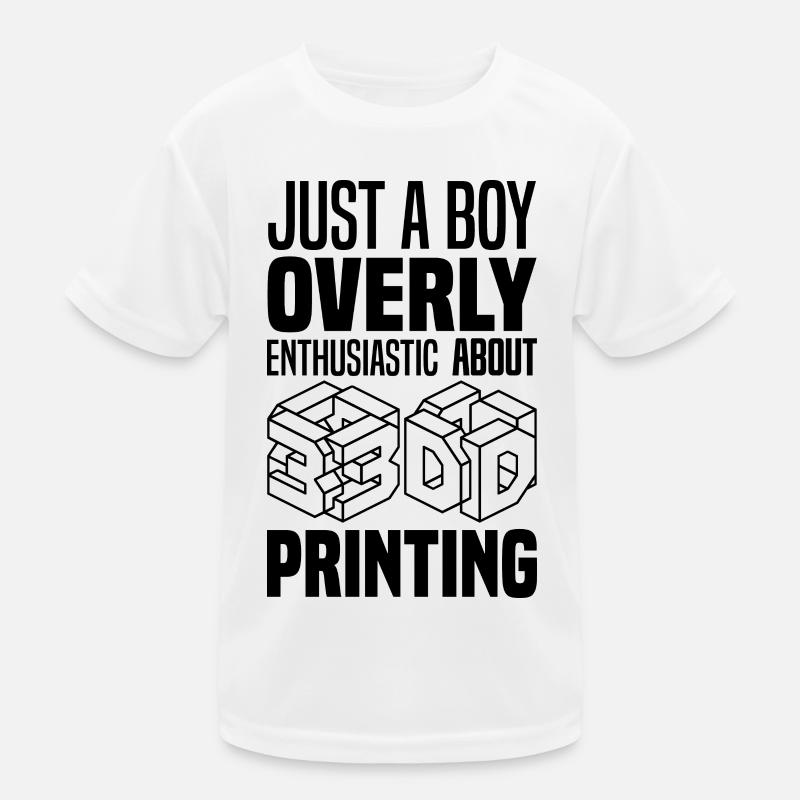 3D Drucker Kinder Funktions-T-Shirt