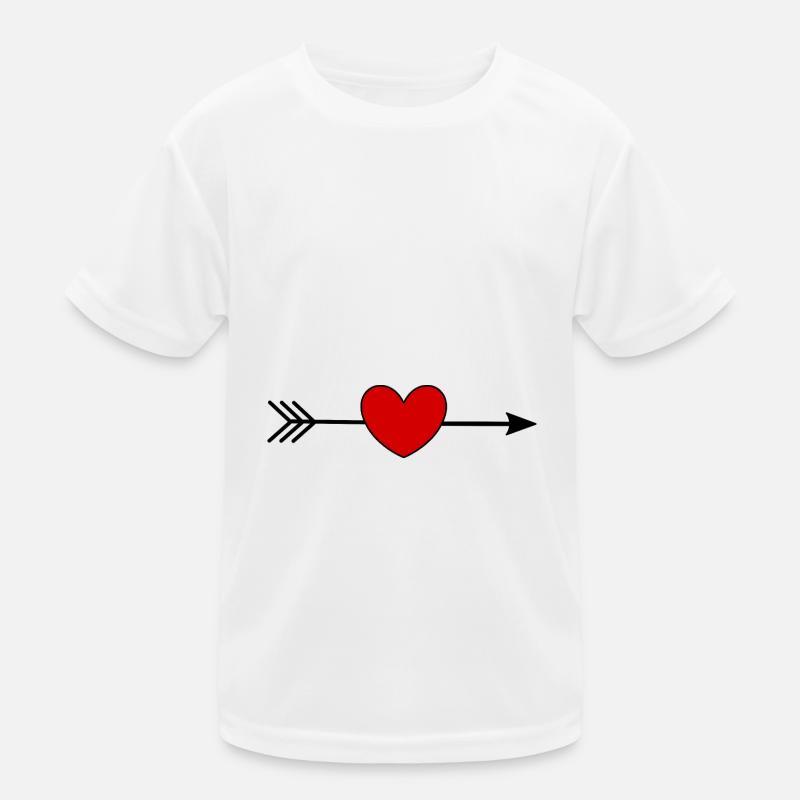 cœur rouge, St.valentin T-shirt sport Enfant