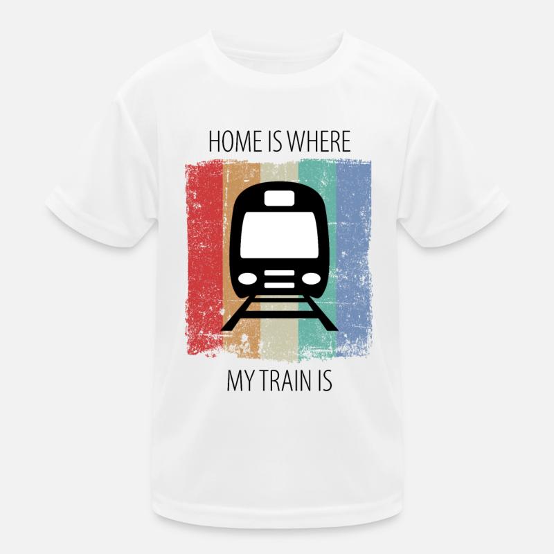Train Railway Railroad Worker Trains Train Driver Kids Functional T-Shirt