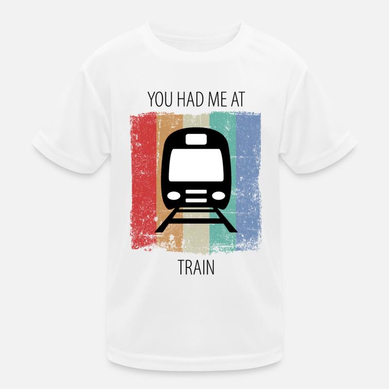 Train Railway Railroad Worker Trains Train Driver Kids Functional T-Shirt
