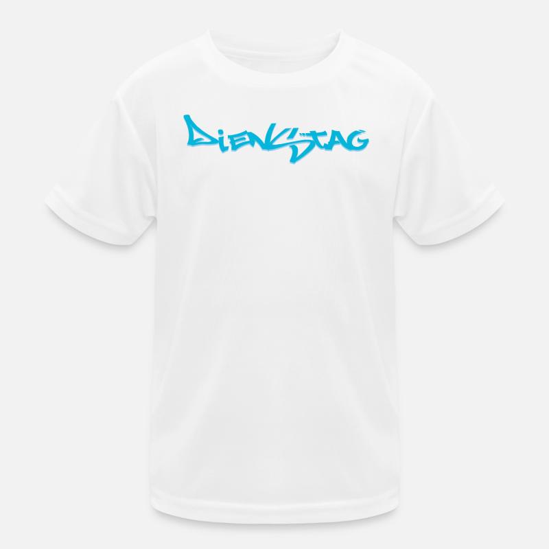 Tuesday, available every weekday, nettsfetz.de Kids Functional T-Shirt