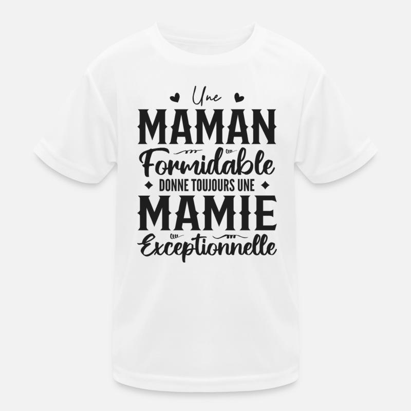 Erstaunliche Mutter gibt eine hervorragende Oma Kinder Funktions-T-Shirt